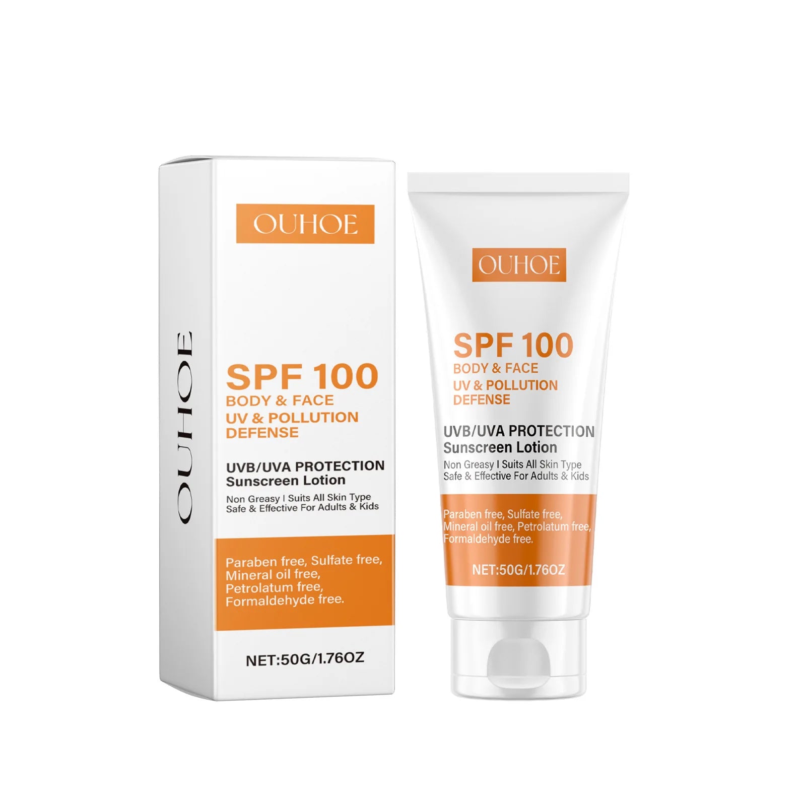 كريم واقي شمس للوجه والجسم SPF100