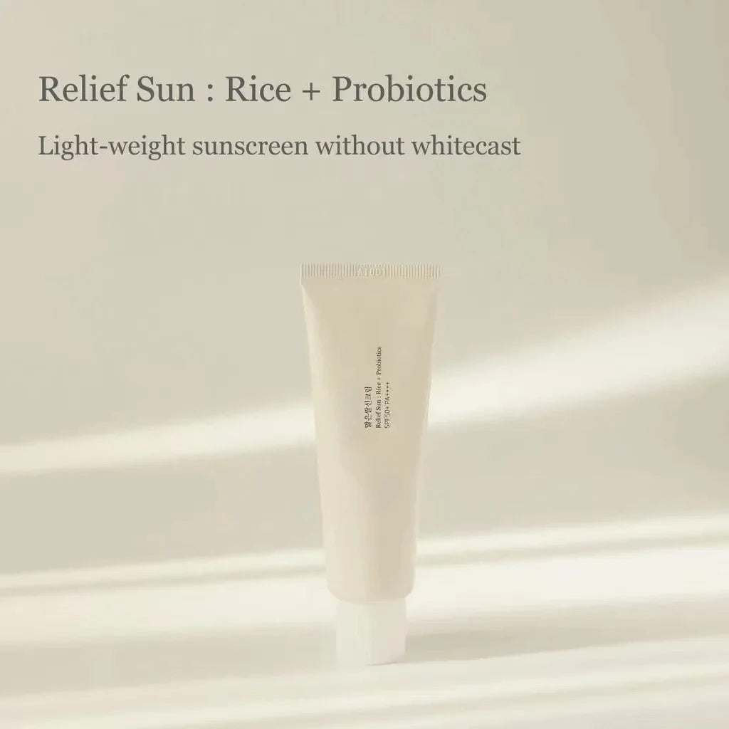 واقي شمس كوري بالأرز والپروبيوتيك SPF50+