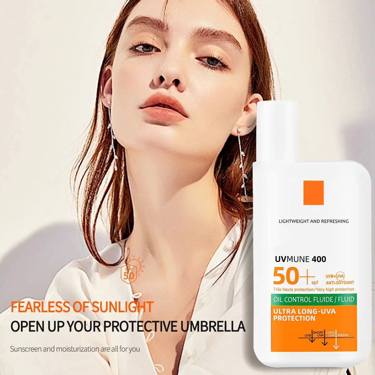 واقي شمس أصلي SPF50+ – ترطيب طويل وحماية للبشرة دون أي لزوجة