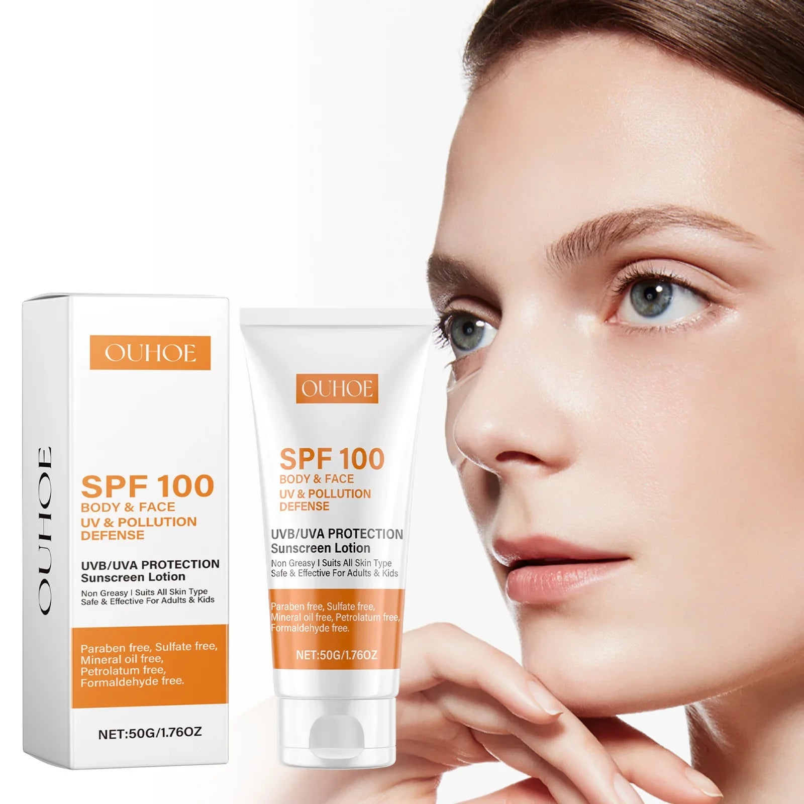 كريم واقي شمس للوجه والجسم SPF100