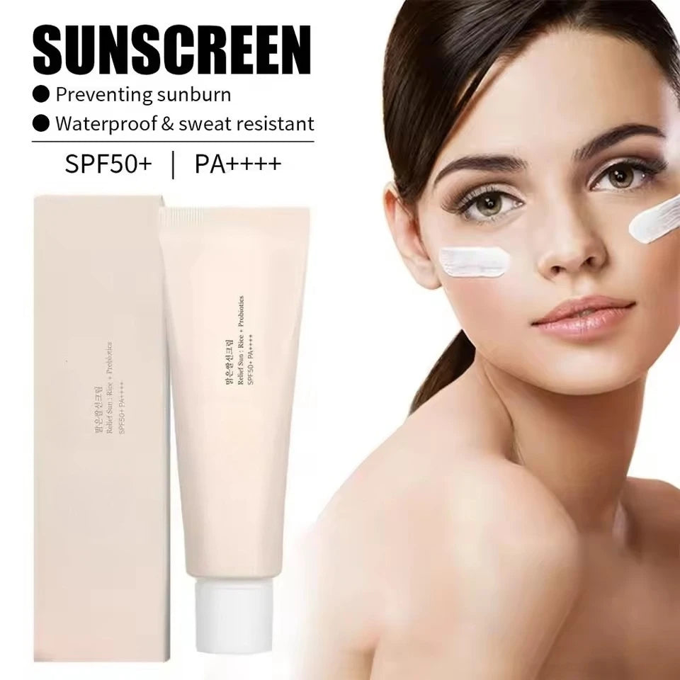 واقي شمس كوري بالأرز والپروبيوتيك SPF50+