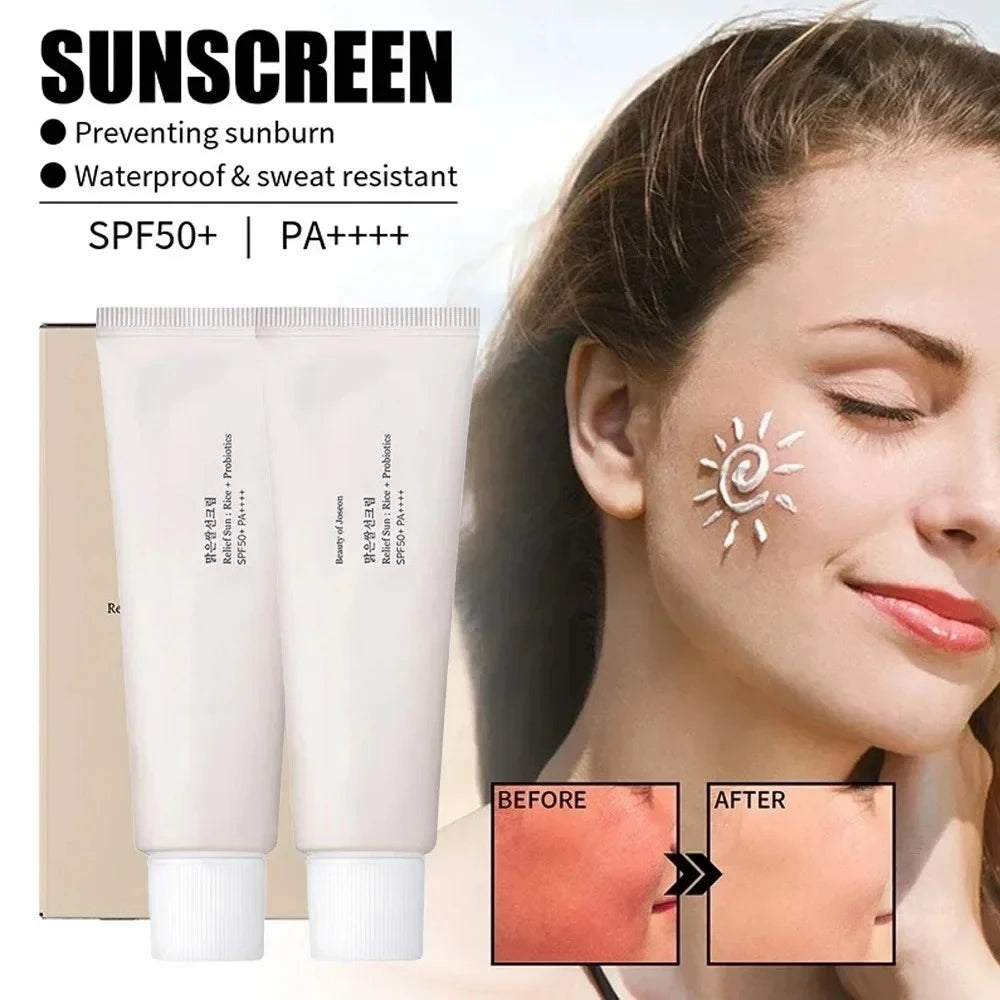 واقي شمس كوري بالأرز والپروبيوتيك SPF50+